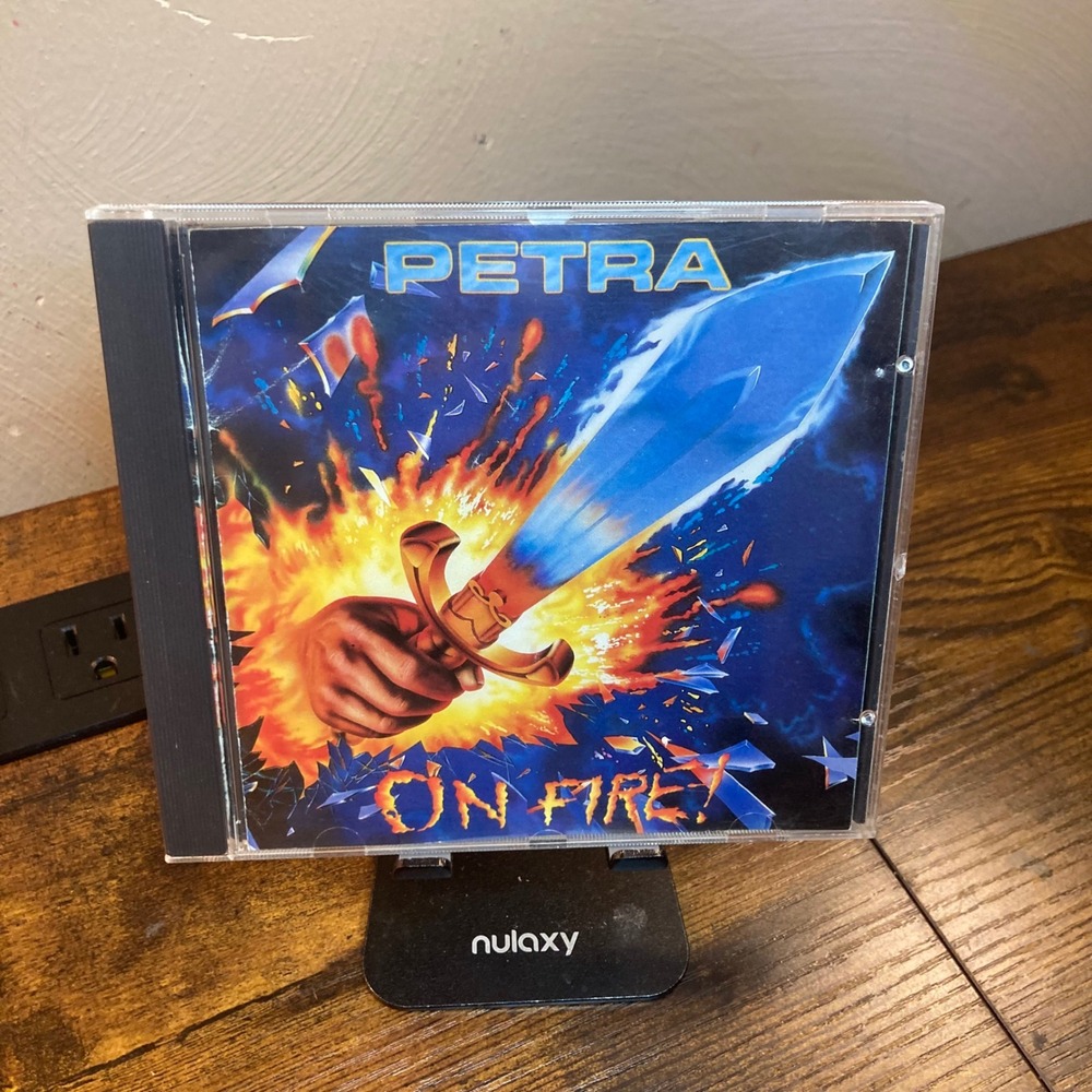 Petra On Fire CD 1988 Star Song Records Christian Rock Dino Elefante